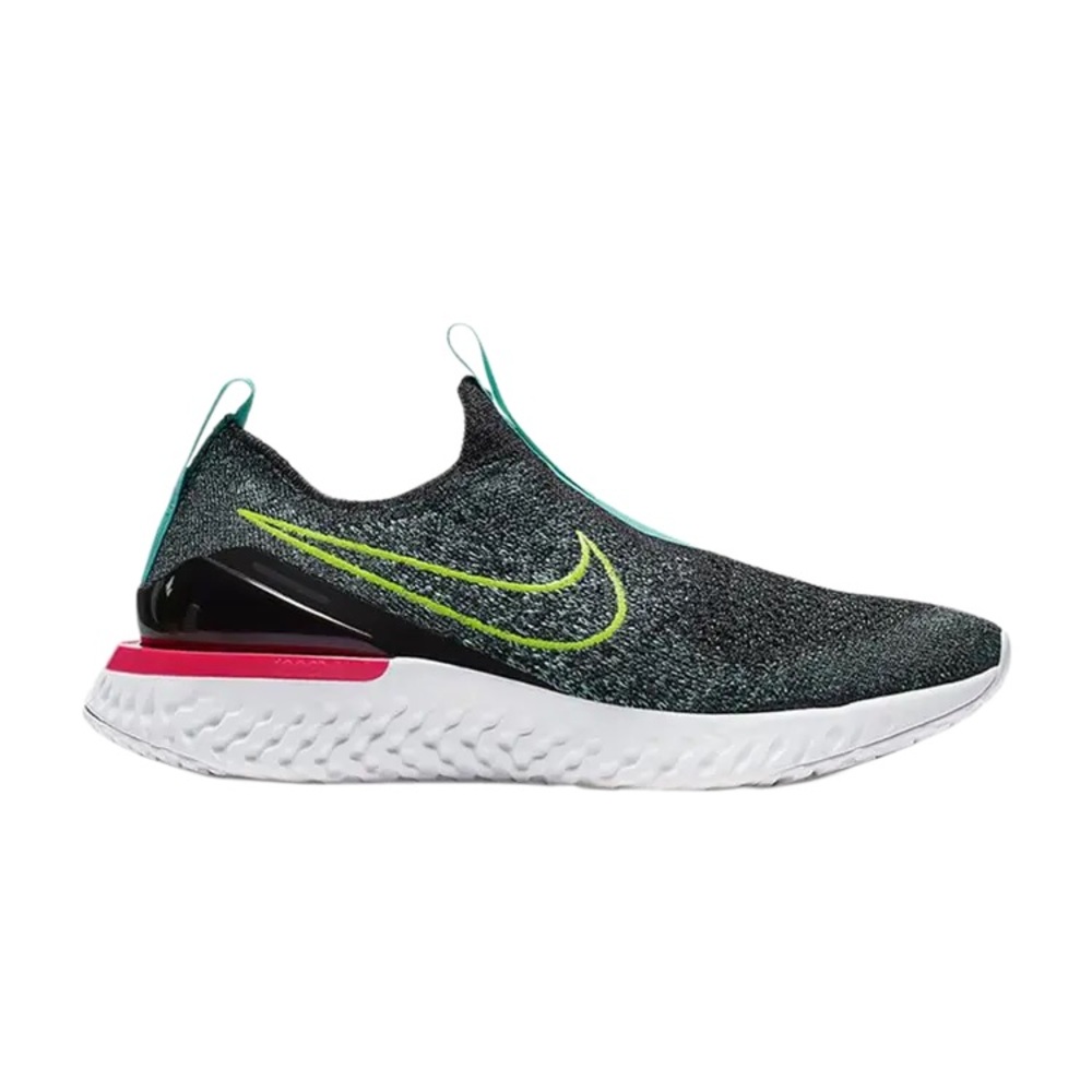 Nike Epic Phantom React Flyknit (GS) - Black Hyper Jade